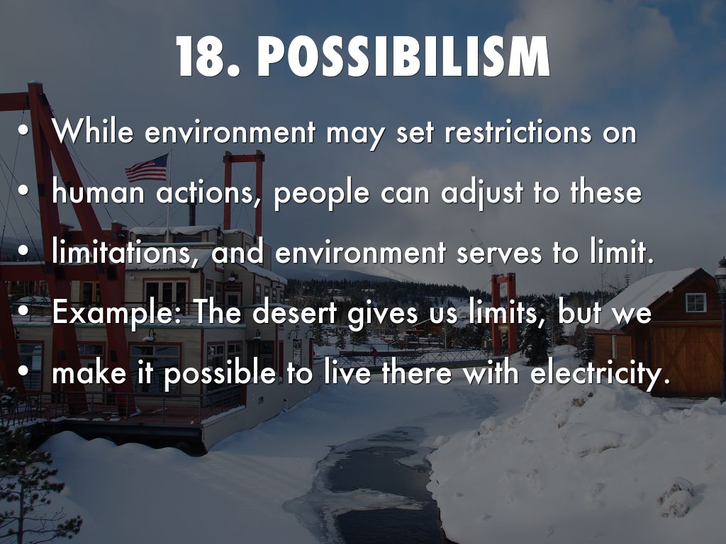 examples of possibilism